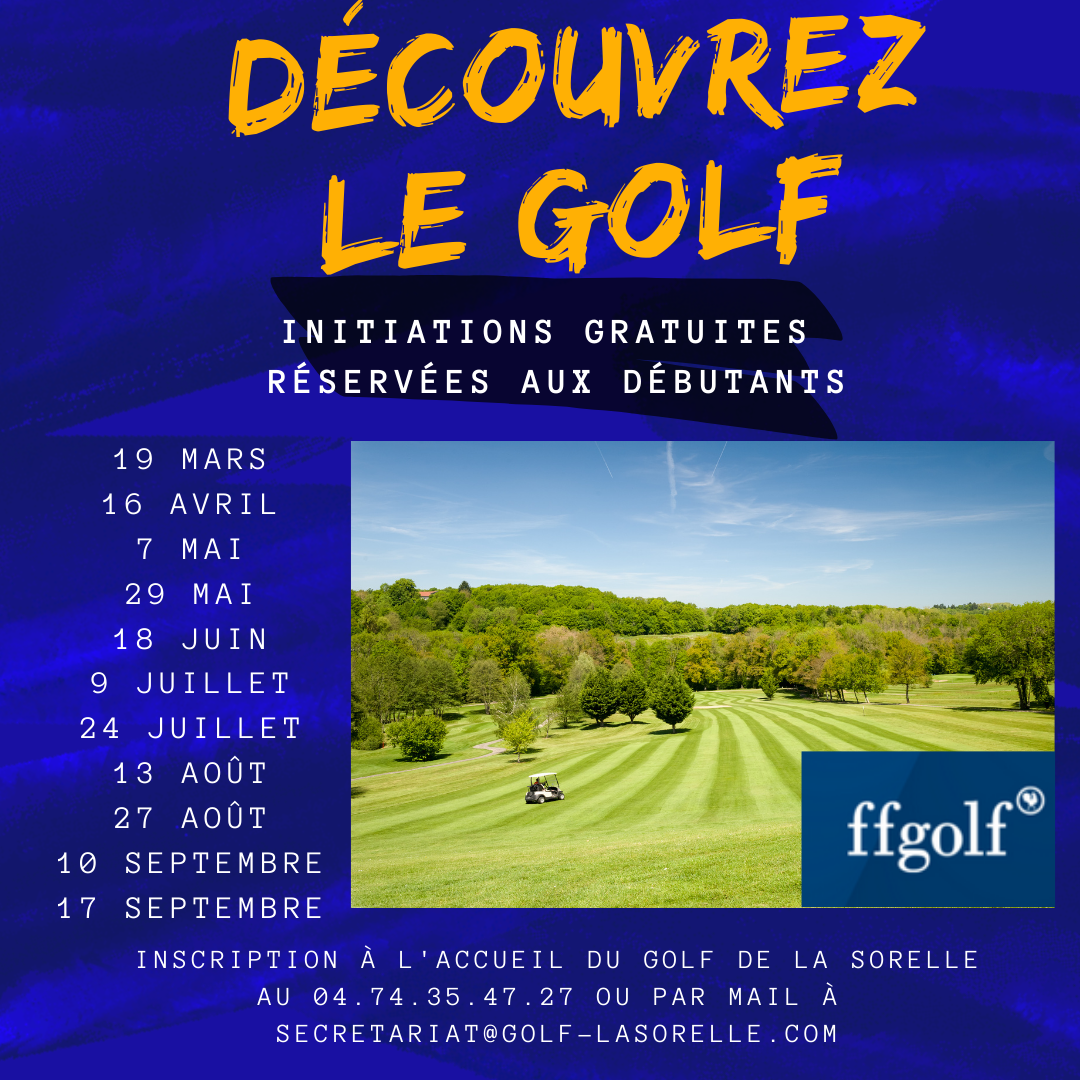 Initiations au golf gratuites