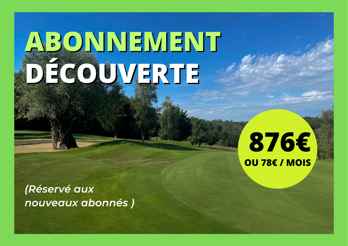 Découvrez le golf de La Sorelle avec un abonnement 1ère année!