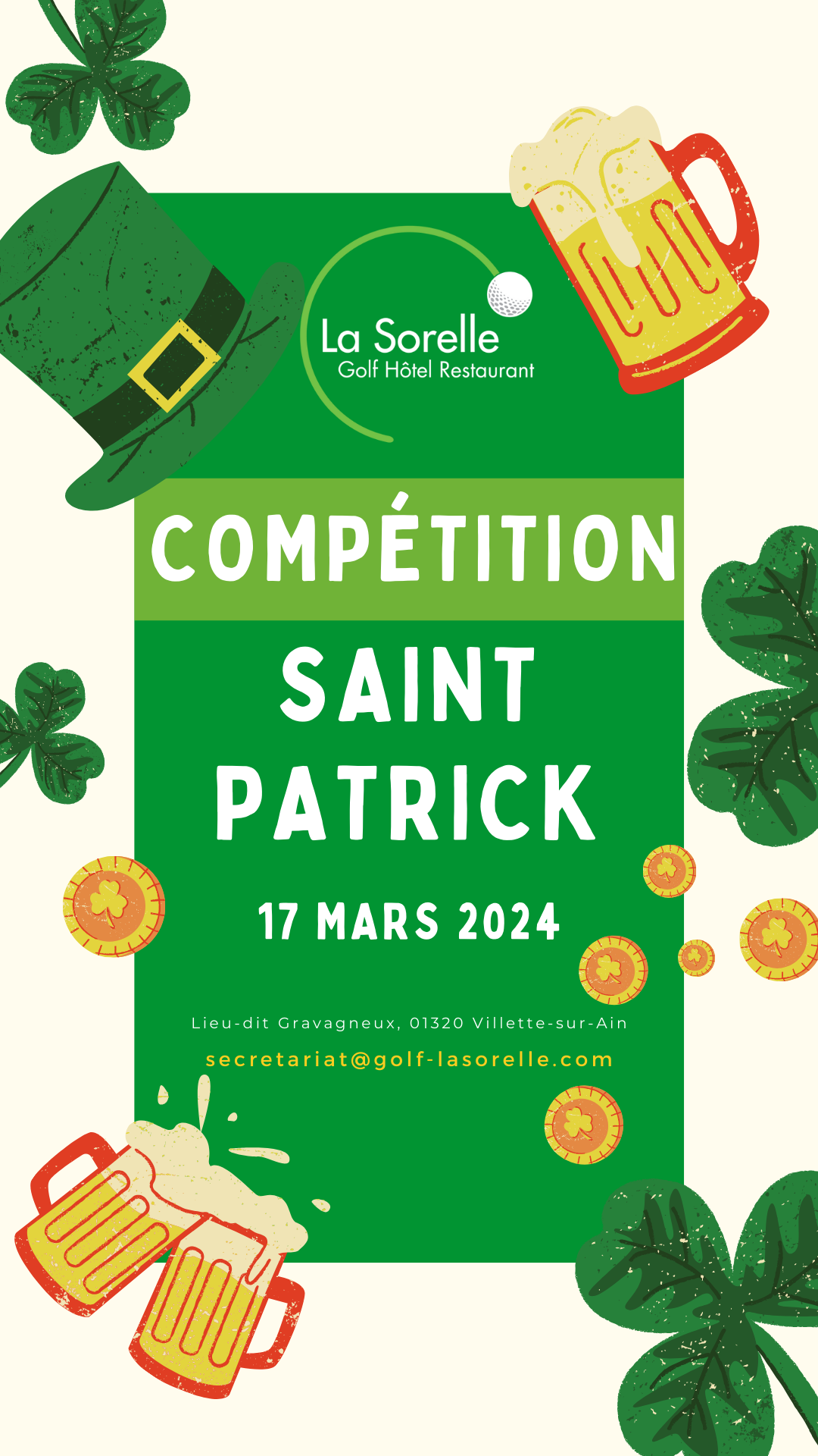 La compétition de la Saint Patrick, un évènement à ne pas louper à La Sorelle!